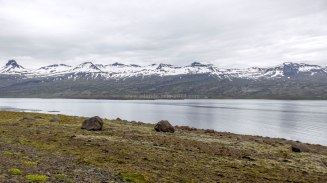 Islande à vélo 2014, fjord Berufjordur en Islande