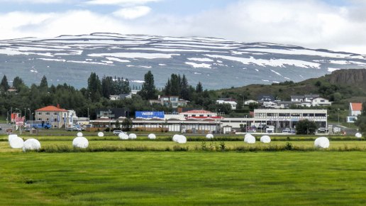 Islande à vélo 2014, l'arrivée à Egilsstadir