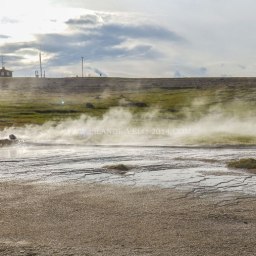 Islande à vélo 2014, site géothermal de Hveravellir