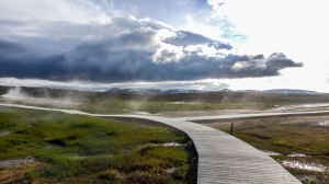 Islande à vélo 2014, site de Hveravellir